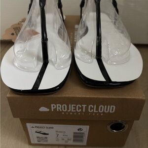 Project Cloud Women's Black Sandals
